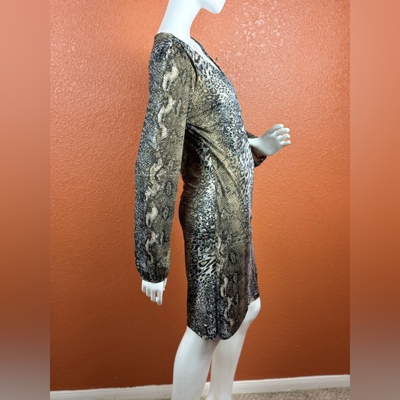 INC International Concepts Animal Print Long Sleeve Dress Size Large E64 - Picture 6 of 15
